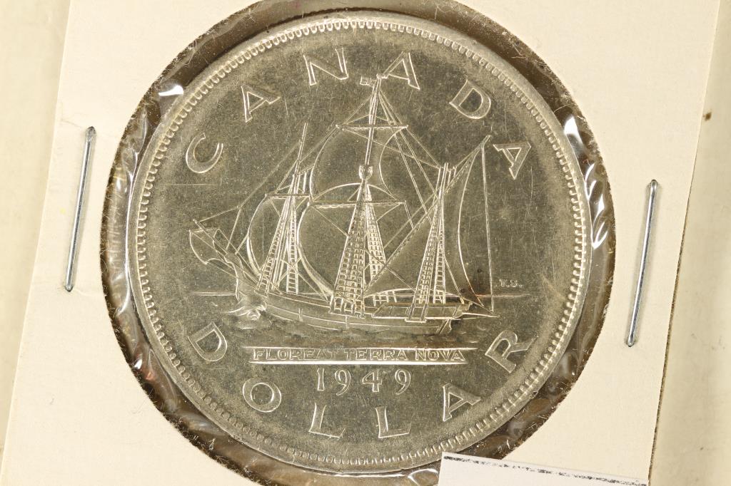 1949 CANADA SILVER DOLLAR BRILLIANT UNC (1 of 2)