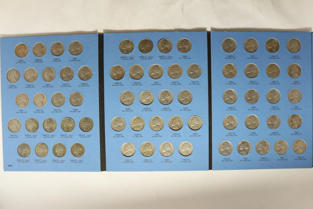 COMPLETE SET OF JEFFERSON NICKELS FROM 1938-1995 (1 of 3)