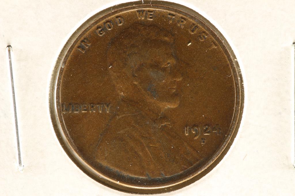 1924-D LINCOLN CENT KEY DATE VERY FINE (1 of 2)