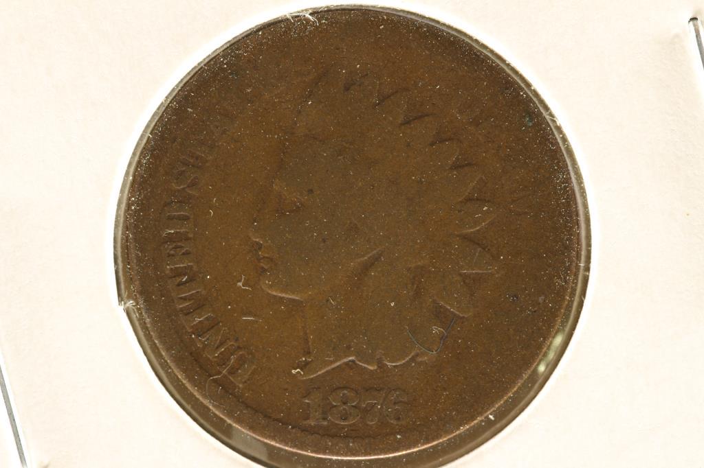 1876 INDIAN HEAD CENT (SEMI-KEY) (1 of 2)