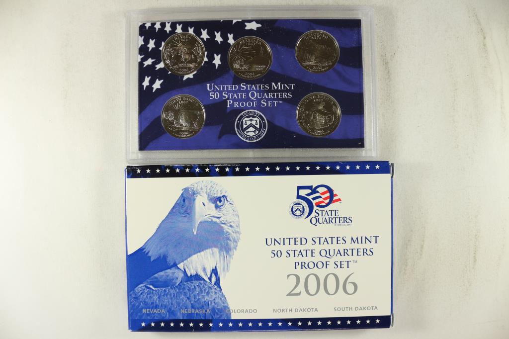 2006 US 50 STATE QUARTERS PROOF SET WITH BOX (1 of 2)