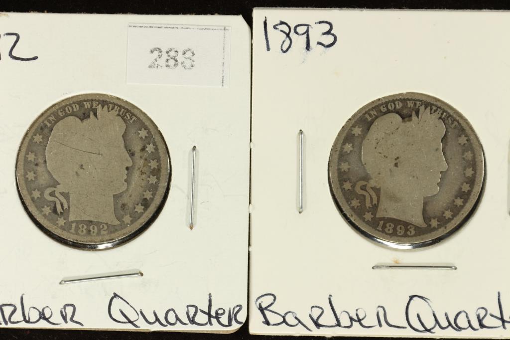 1892 & 1893 BARBER QUARTERS (1 of 2)