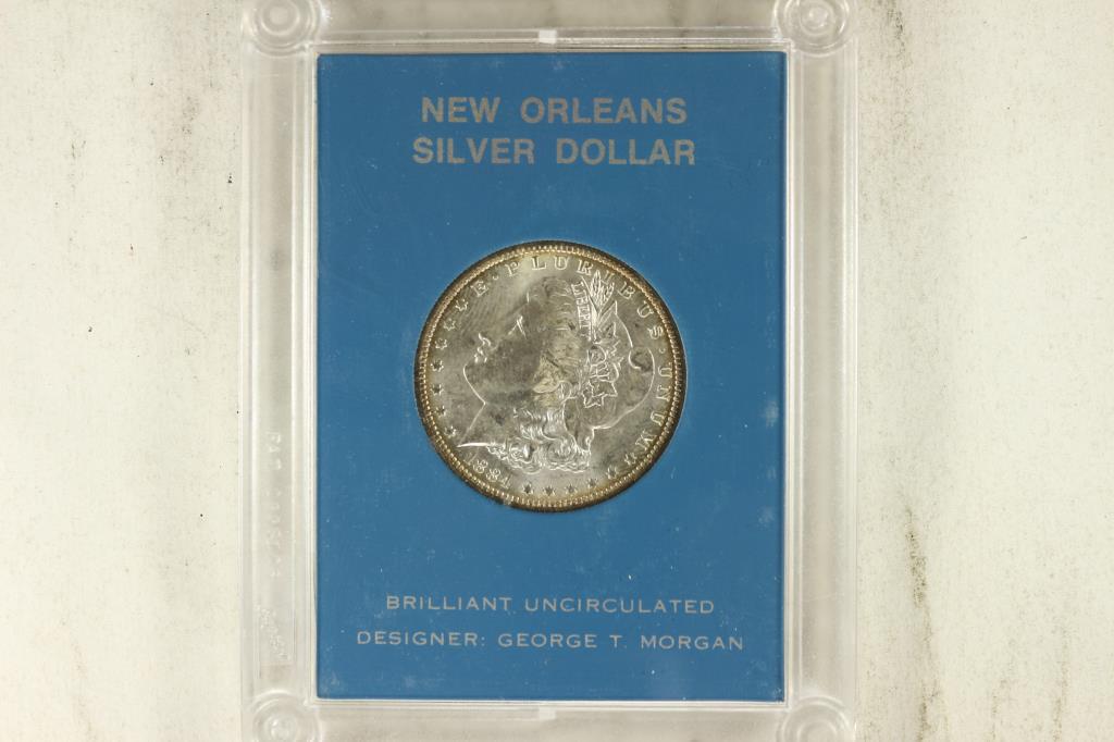1884-O MORGAN SILVER DOLLAR BRILLIANT UNC (1 of 2)