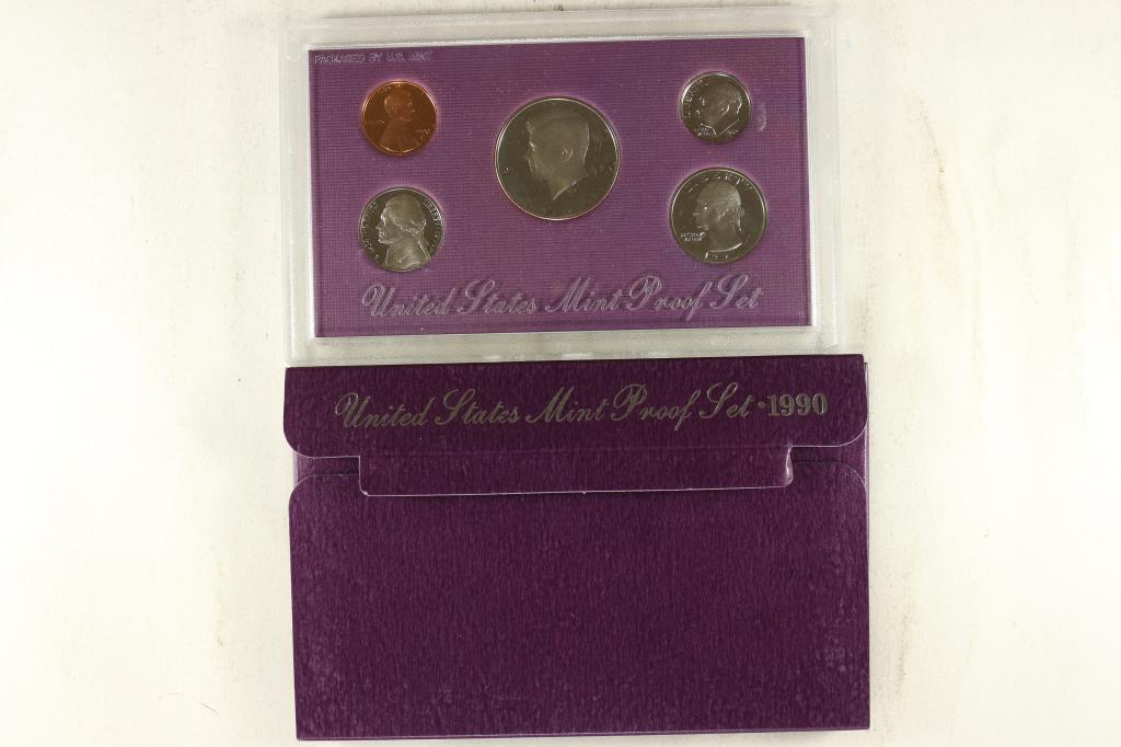 1990 US PROOF SET (WITH BOX) (1 of 2)