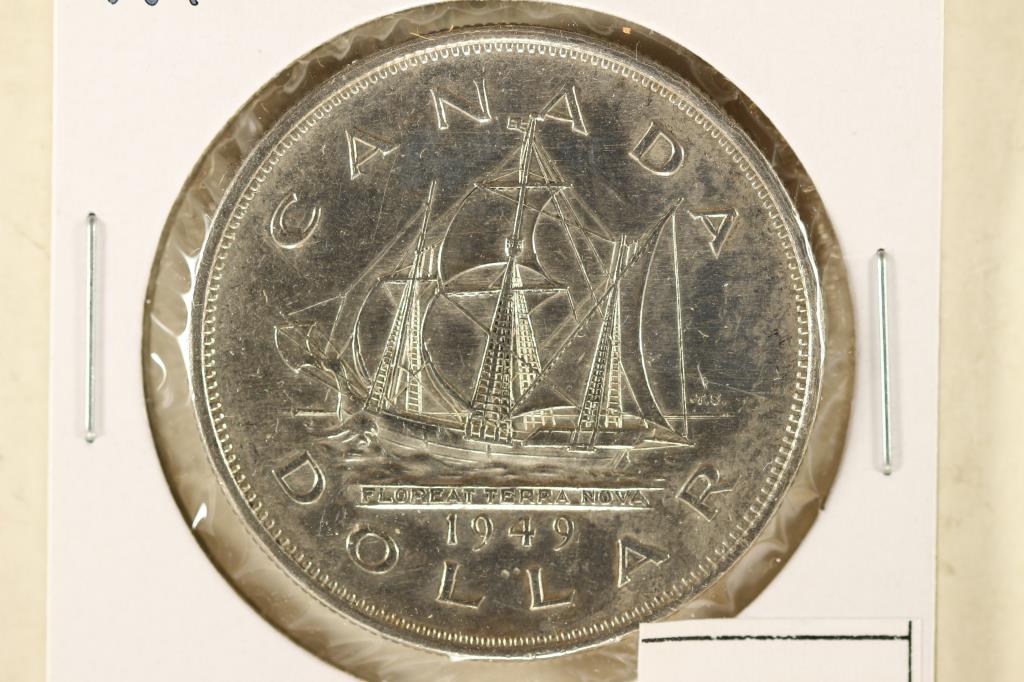 1949 CANADA SILVER DOLLAR UNC (1 of 2)