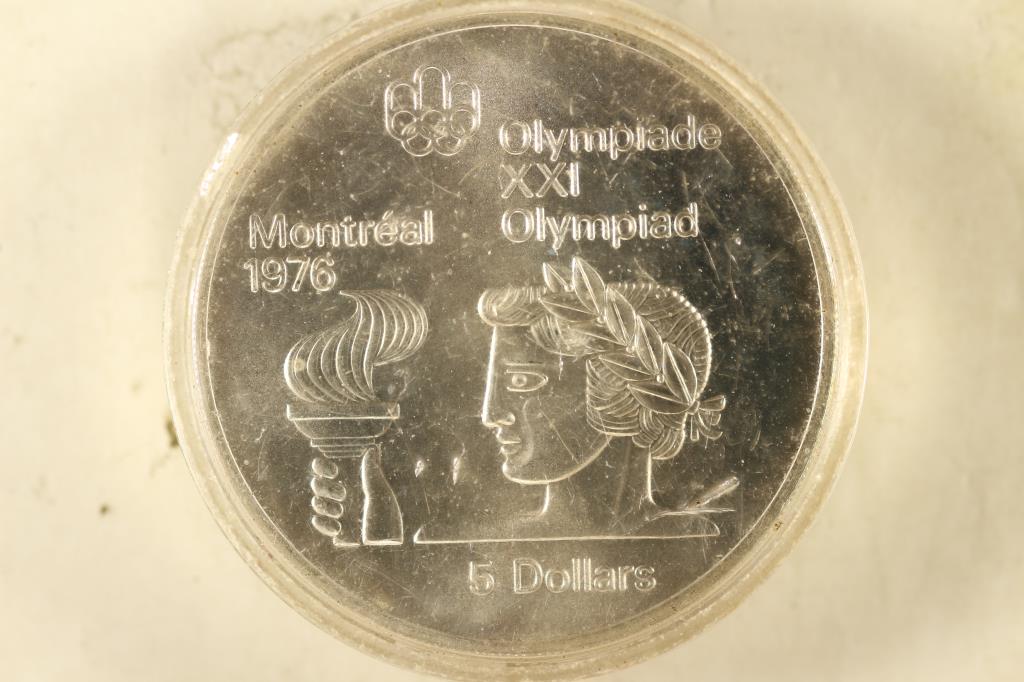 1974 CANADA "1976 MONTREAL OLYMPICS" SILVER $5 (1 of 2)