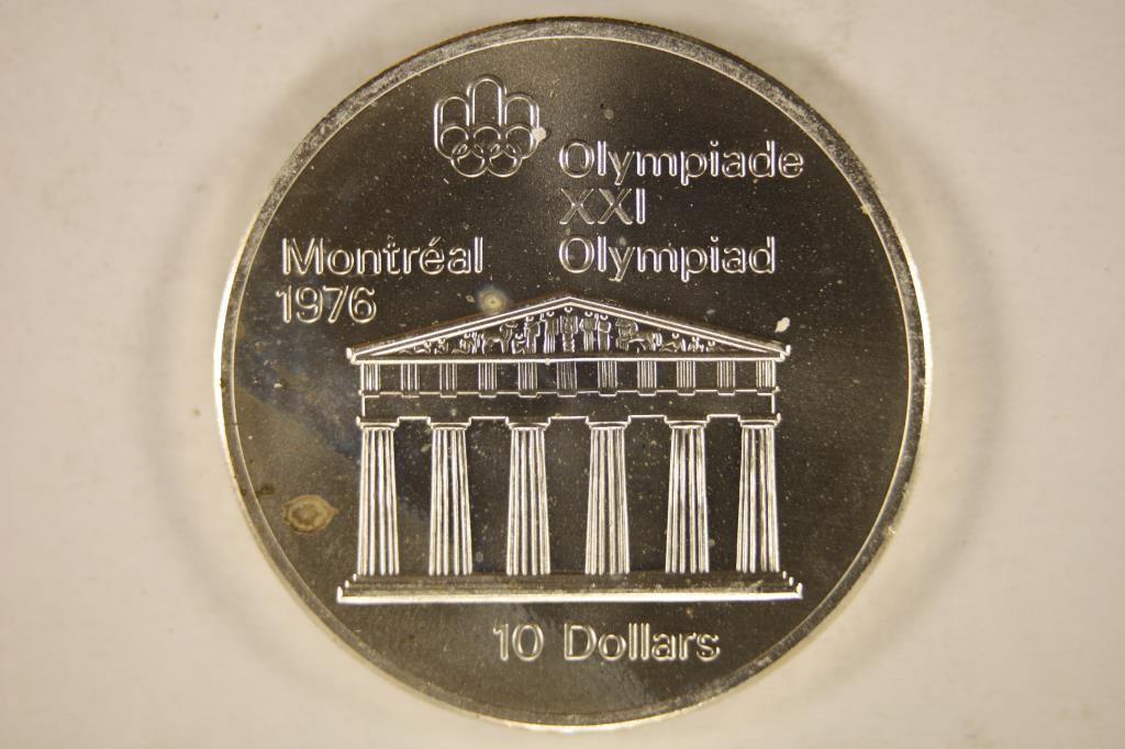1974 CANADA 1976 MONTREAL OLYMPICS SILVER $10 (1 of 2)