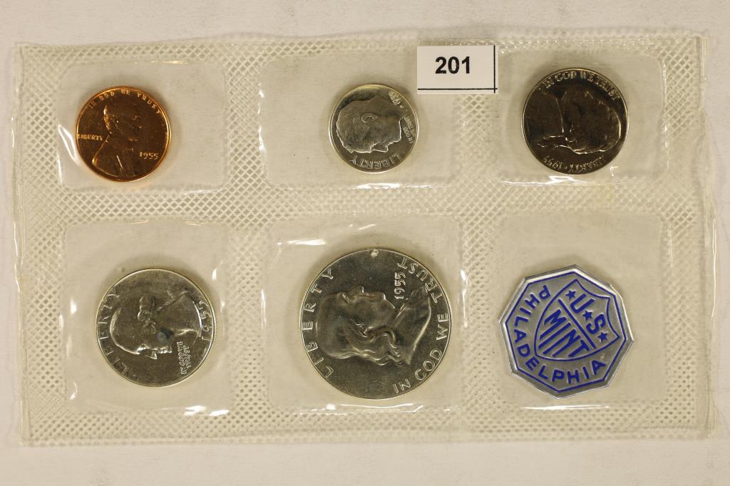 1955 US SILVER PROOF SET (WITHOUT ENVELOPE) (1 of 2)