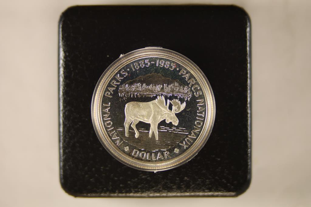 1985 CANADA NATIONAL PARKS PROOF SILVER DOLLAR (1 of 3)