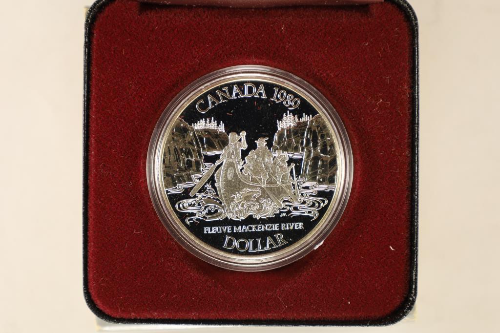1989 CANADA MACKENZIE RIVER PROOF SILVER DOLLAR (1 of 3)
