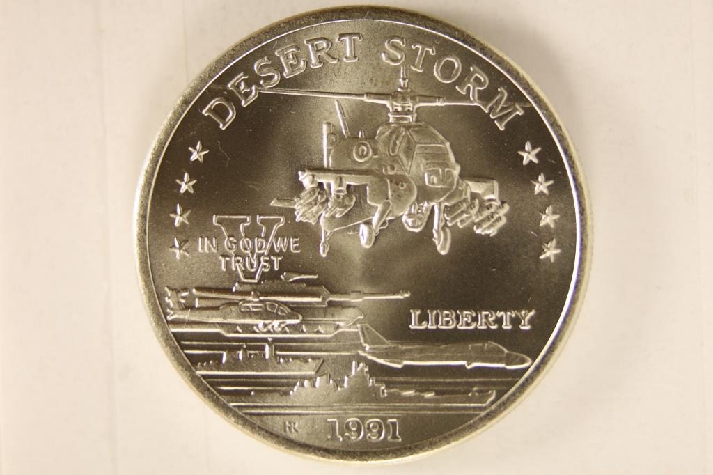 1991 HUTT RIVER PROVINCE $5 DESERT STORM AH-64 (1 of 2)