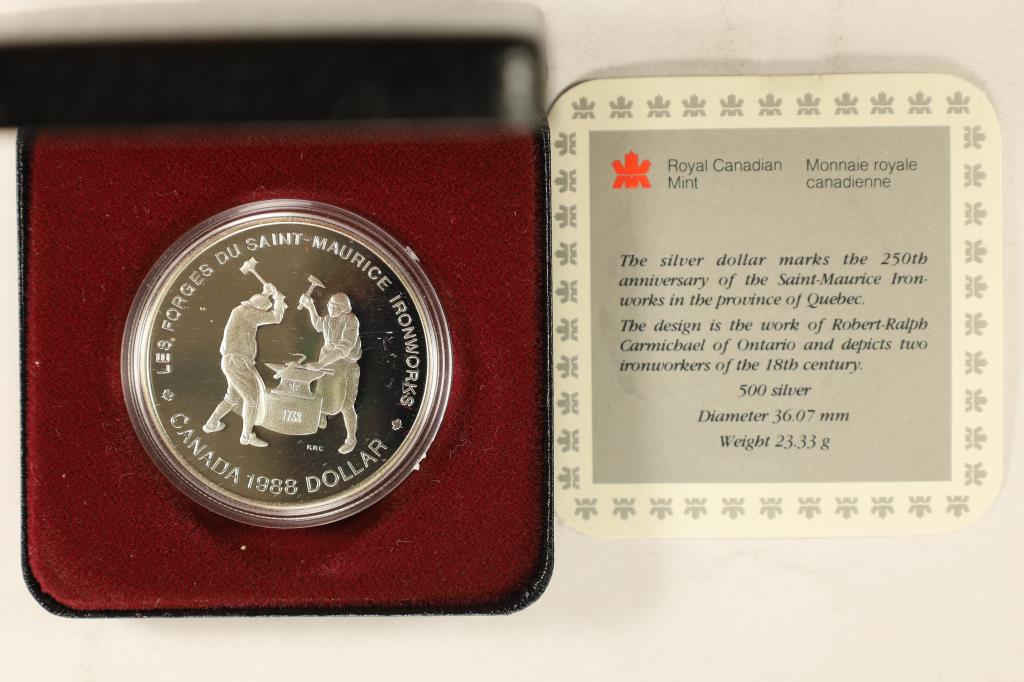 1988 CANADA IRON WORKERS PROOF SILVER DOLLAR (1 of 3)