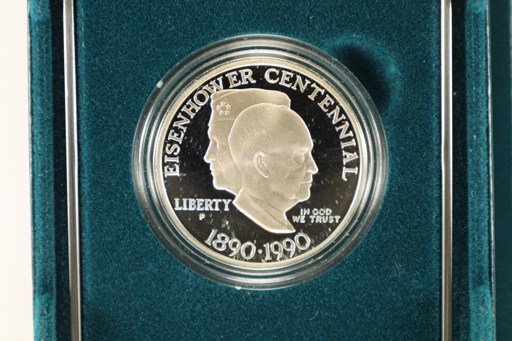 1990 EISENHOWER CENTENNIAL PROOF SILVER DOLLAR (1 of 3)