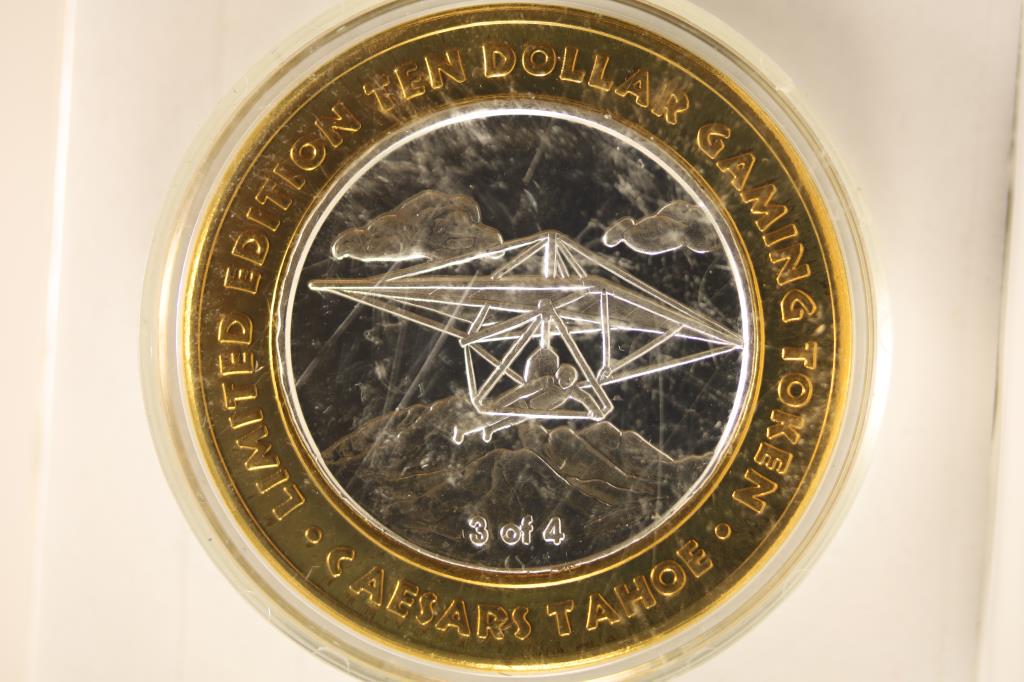 CASINO $10 SILVER TOKEN (UNC) CAESARS TAHOE (1 of 2)