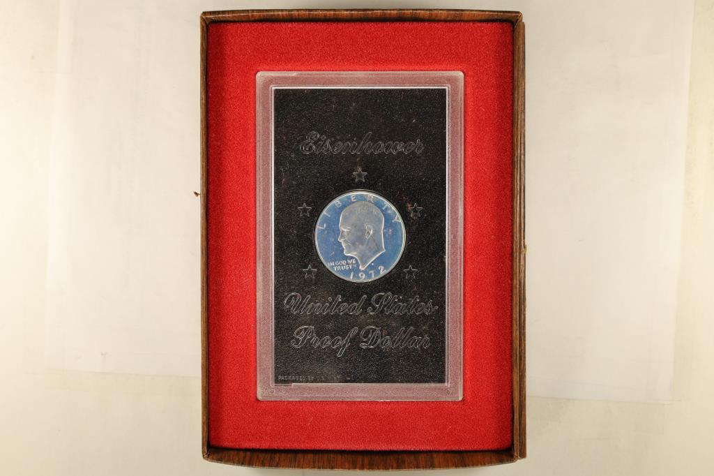 1972-S PROOF IKE SILVER DOLLAR (BROWN PACK) (1 of 3)