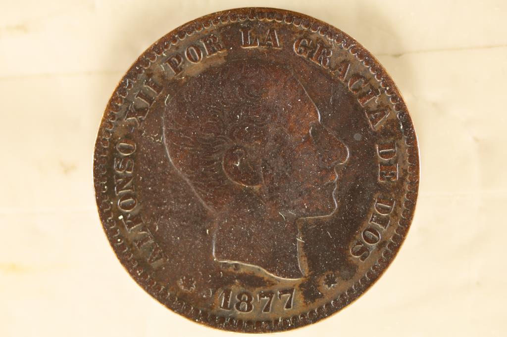 1877 SPAIN 5 CENTIMOS (1 of 2)