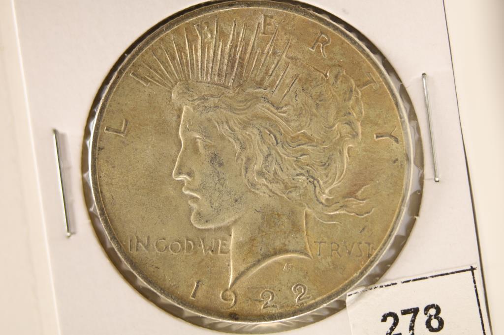 1922 PEACE SILVER DOLLAR UNC (1 of 2)