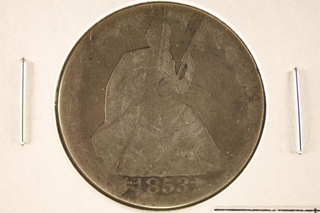 1853-O SEATED LIBERTY HALF DOLLAR (1 of 2)