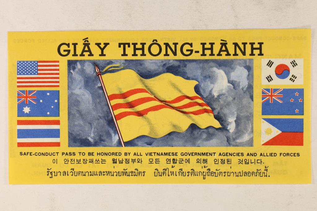 SAFE-CONDUCT PASS TO BE HONORED BY ALL VIETNAMESE (1 of 2)