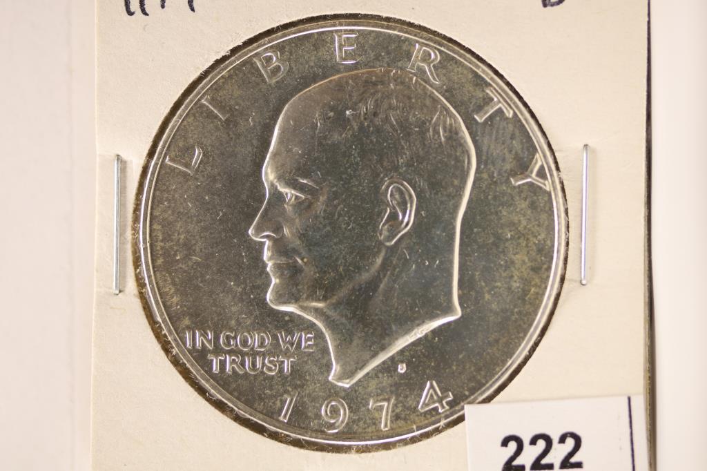 1974-S IKE SILVER DOLLAR BRILLIANT UNC (1 of 2)