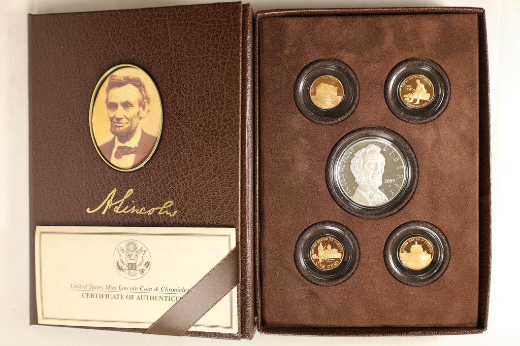 2009 US MINT LINCOLN COIN & CHRONICLES SET (1 of 3)
