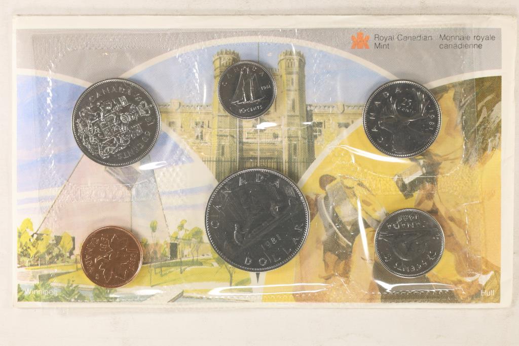 1981 CANADA UNC SET ORIGINAL ROYAL CANADIAN MINT (1 of 2)