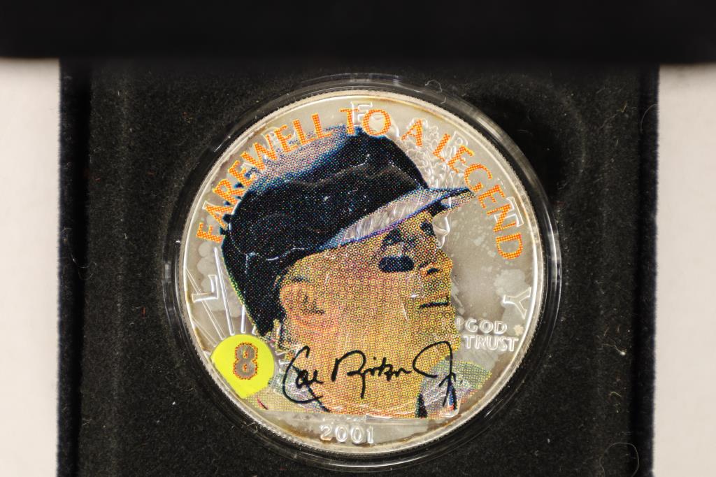 2001 COLORIZED AMERICAN SILVER EAGLE CAL RIPKEN JR (1 of 4)
