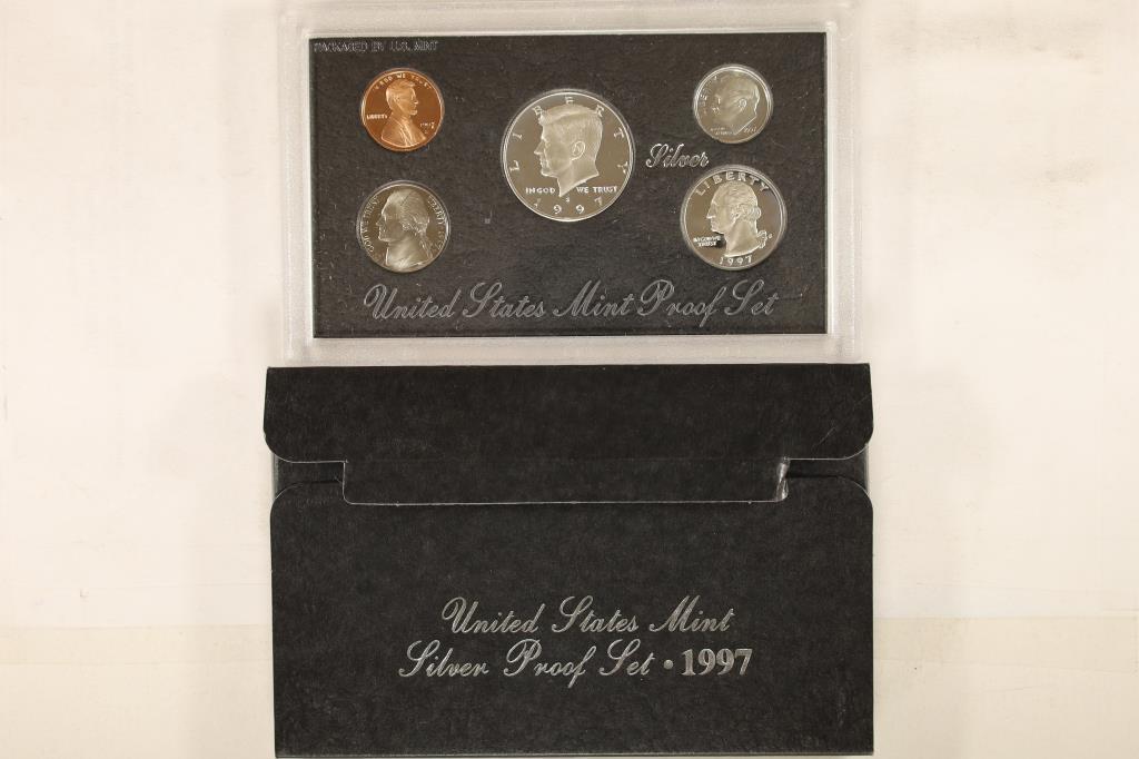 1997 US SILVER PROOF SET (WITH BOX) (1 of 2)