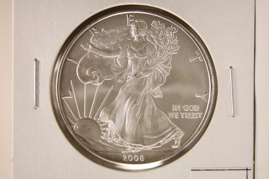 2008 AMERICAN SILVER EAGLE BRILLIANT UNC (1 of 2)