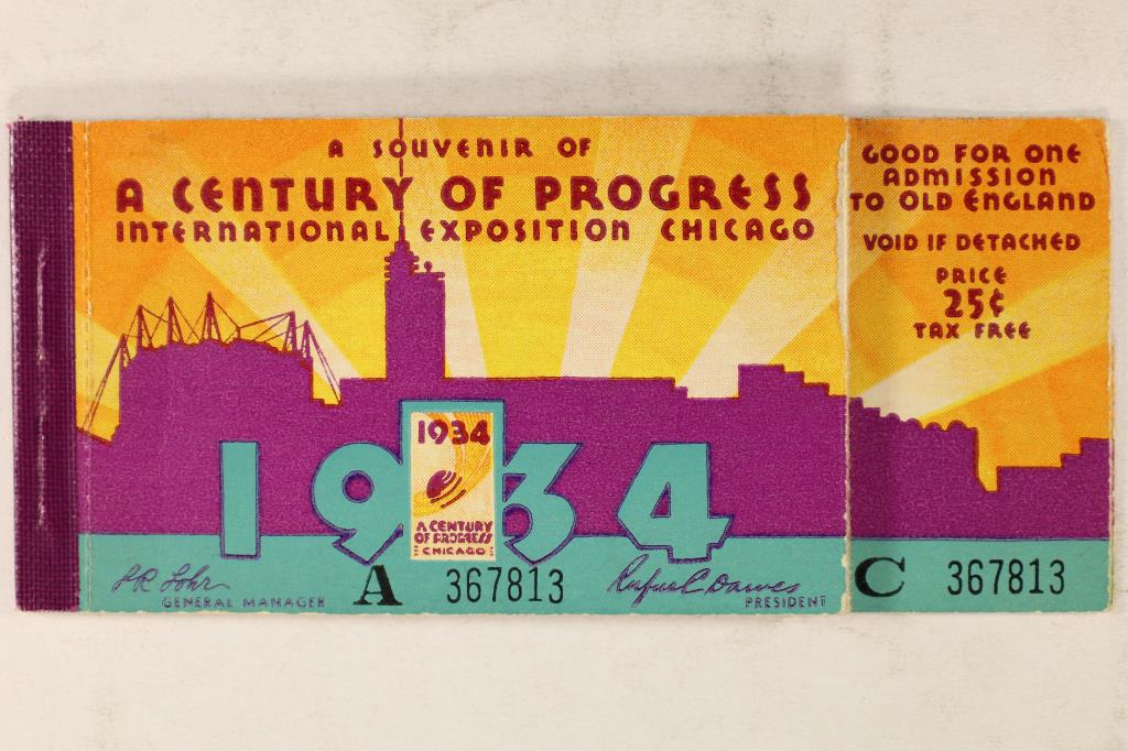 A SOUVENIR OF 1934 CENTURY OF PROGRESS (1 of 3)