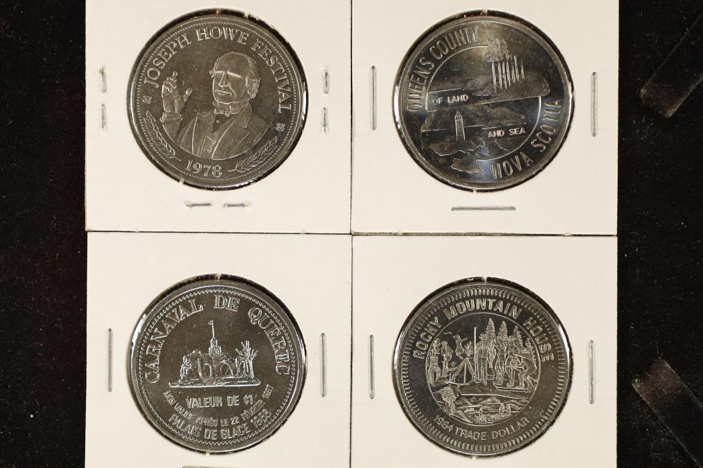 4 ASSORTED CANADA TRADE DOLLARS 1978 (1 of 2)