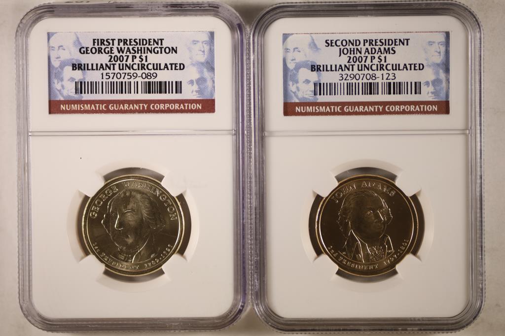 2007-P WASHINGTON & 2007-P ADAMS PRESIDENTIAL (1 of 2)