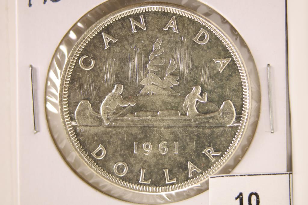 1961 CANADA SILVER DOLLAR BRILLIANT UNC (1 of 2)