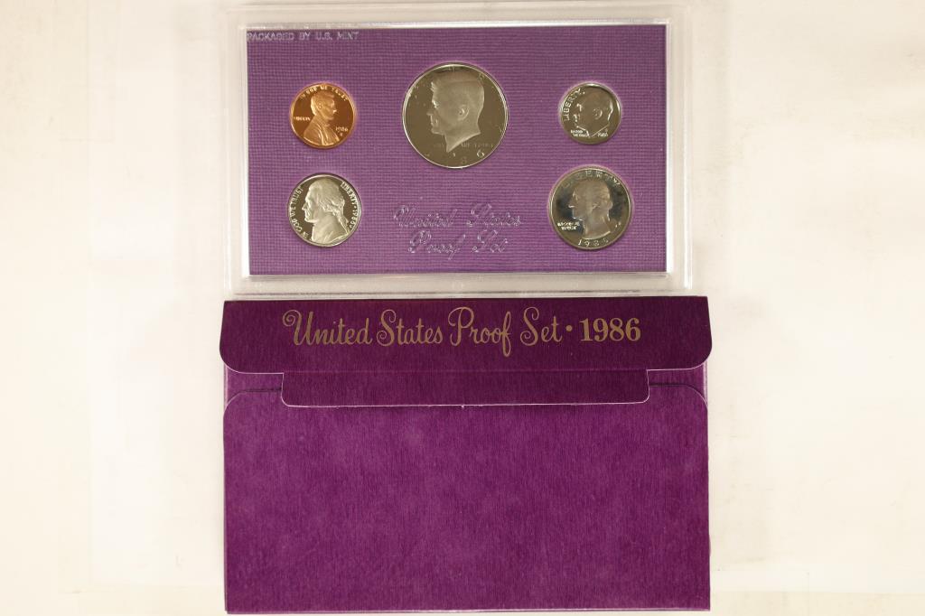 1986 US PROOF SET (WITH BOX) (1 of 2)