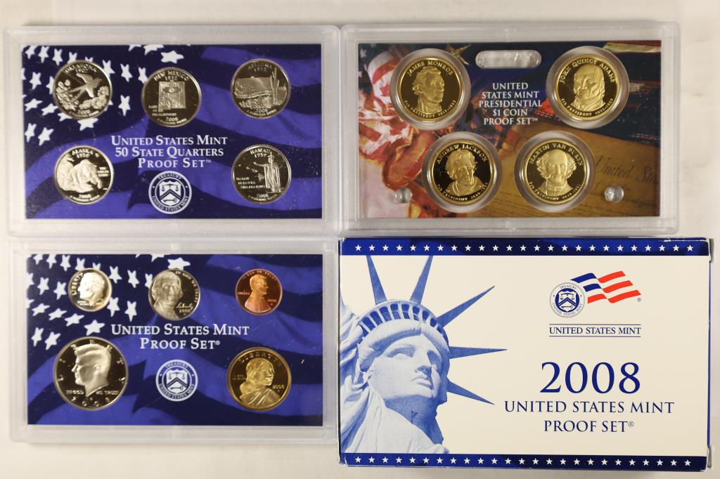 2008 US MINT SET (UNC) P/D (WITH ENVELOPE) (1 of 2)