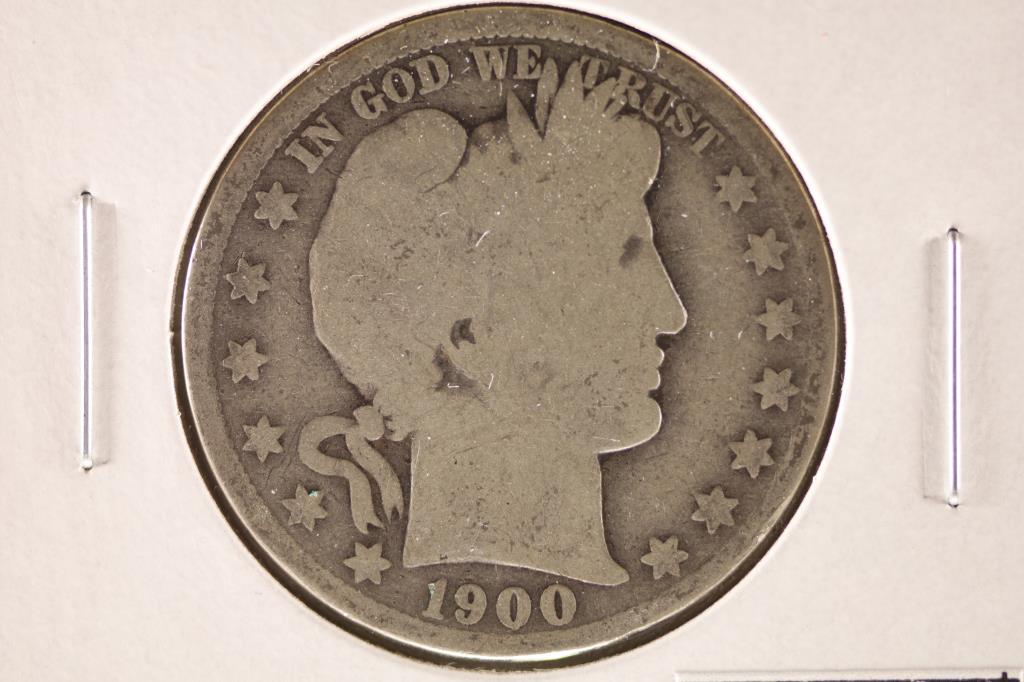 1900 BARBER HALF DOLLAR (1 of 2)
