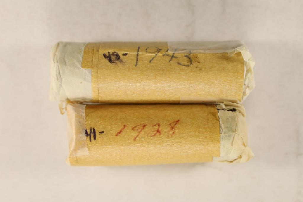 2-SOLID DATE ROLLS OF GREAT BRITAIN FARTHINGS (1 of 1)