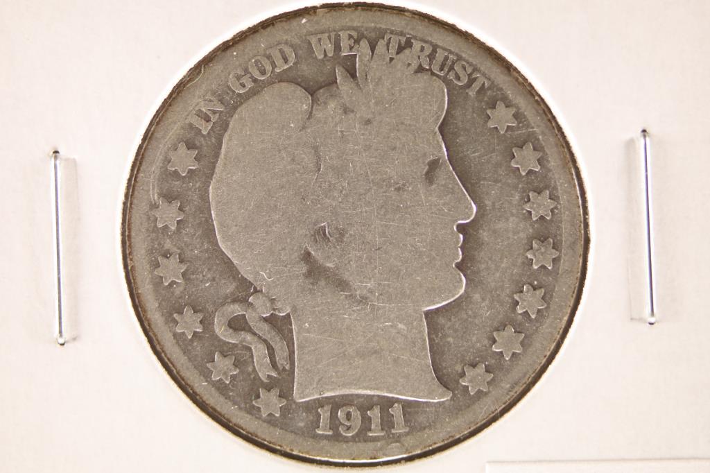 1911 BARBER HALF DOLLAR (1 of 2)