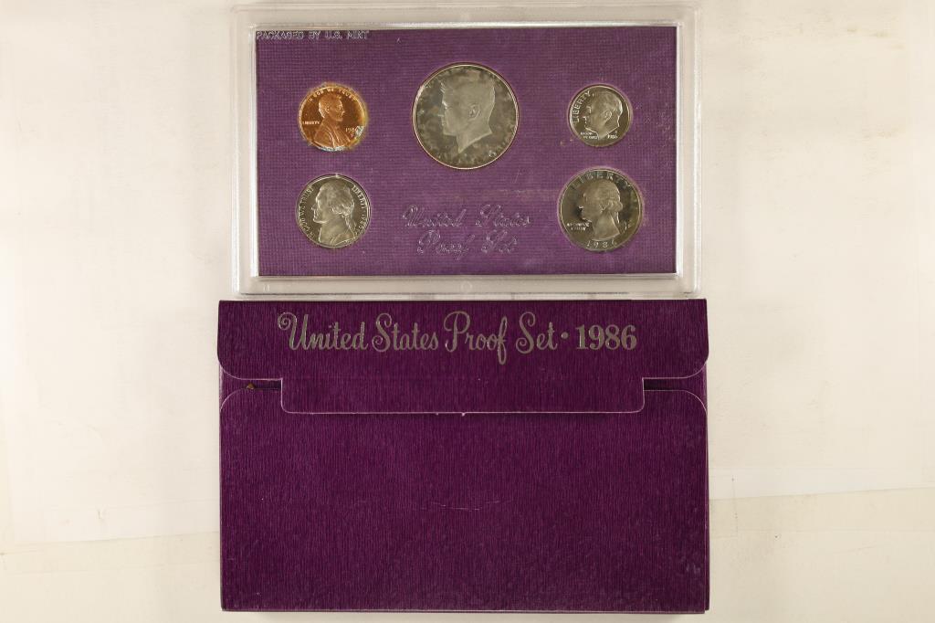 1986 US PROOF SET (WITH BOX) (1 of 2)