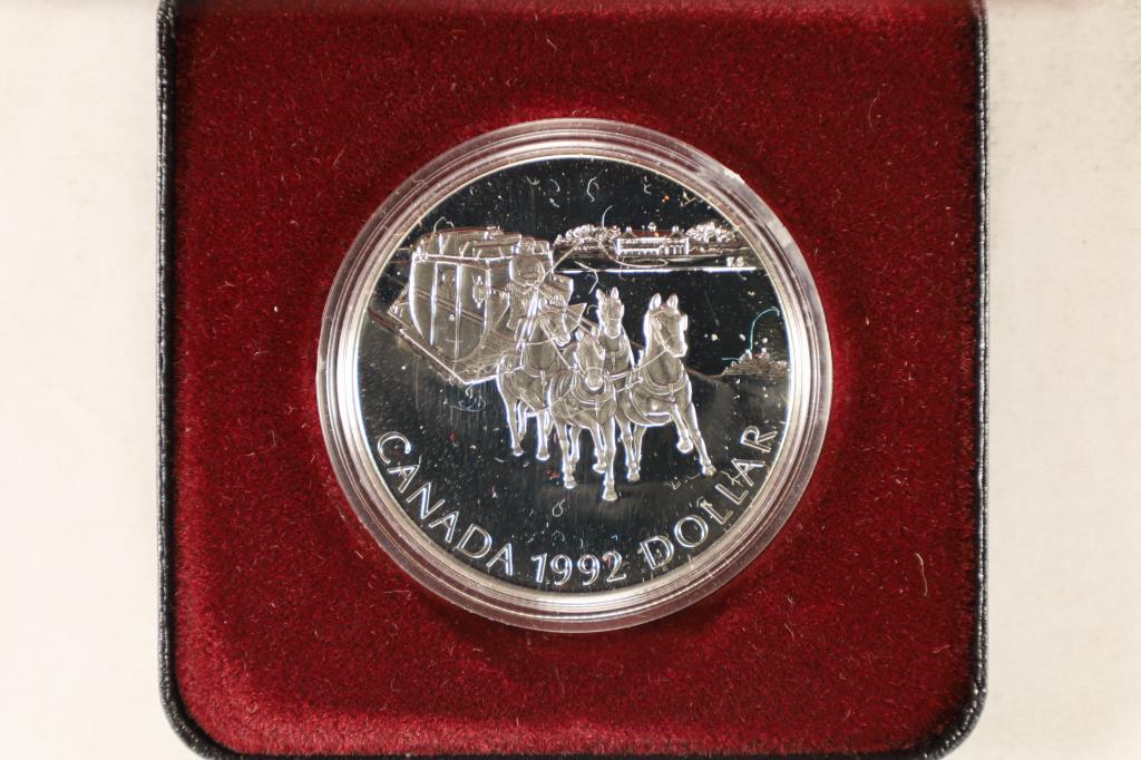 1998 CANADA STAGE COACH PF SILVER DOLLAR (1 of 4)