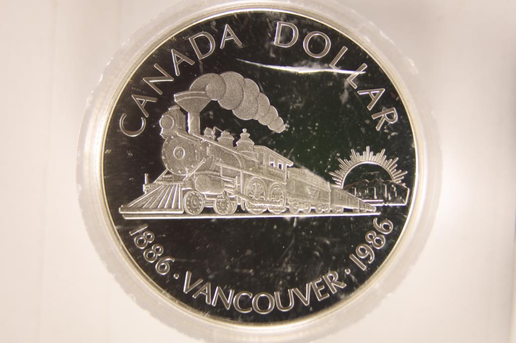 1986 CANADA VANCOUVER PROOF SILVER DOLLAR (1 of 2)