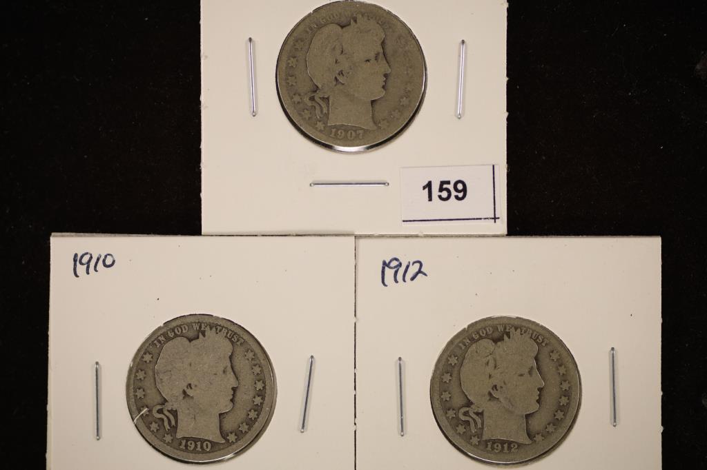 1907-O, 1910 & 1912 BARBER QUARTERS (1 of 2)