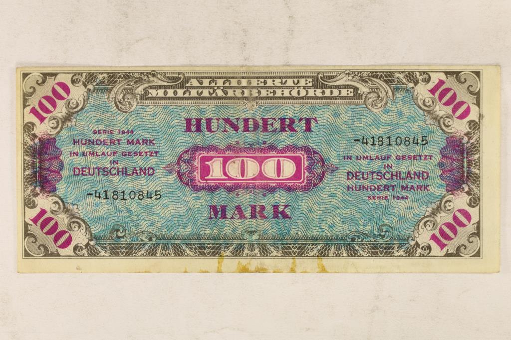 1944 GERMANY 100 MARK MILITARY PAYMENT CERTIFICATE (1 of 2)