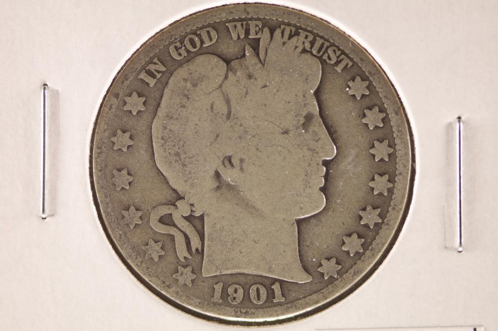 1901-O BARBER HALF DOLLAR BETTER DATE (1 of 2)