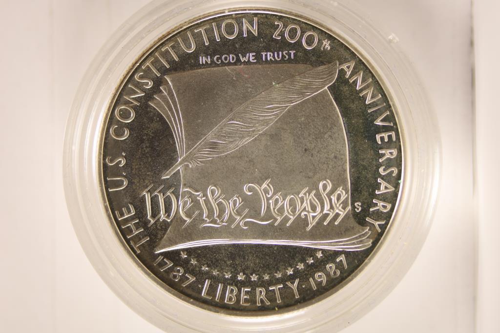 1987-S US CONSTITUTION PROOF SILVER DOLLAR (1 of 2)