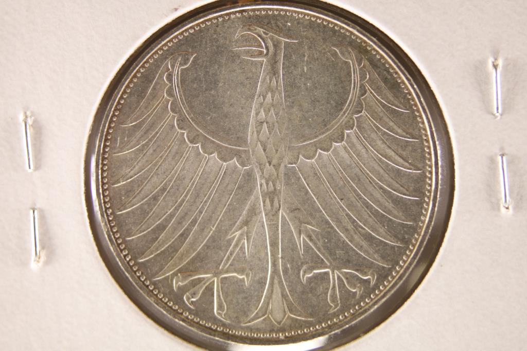 1972-G GERMANY SILVER 5 MARKS BRILLIANT UNC (1 of 2)