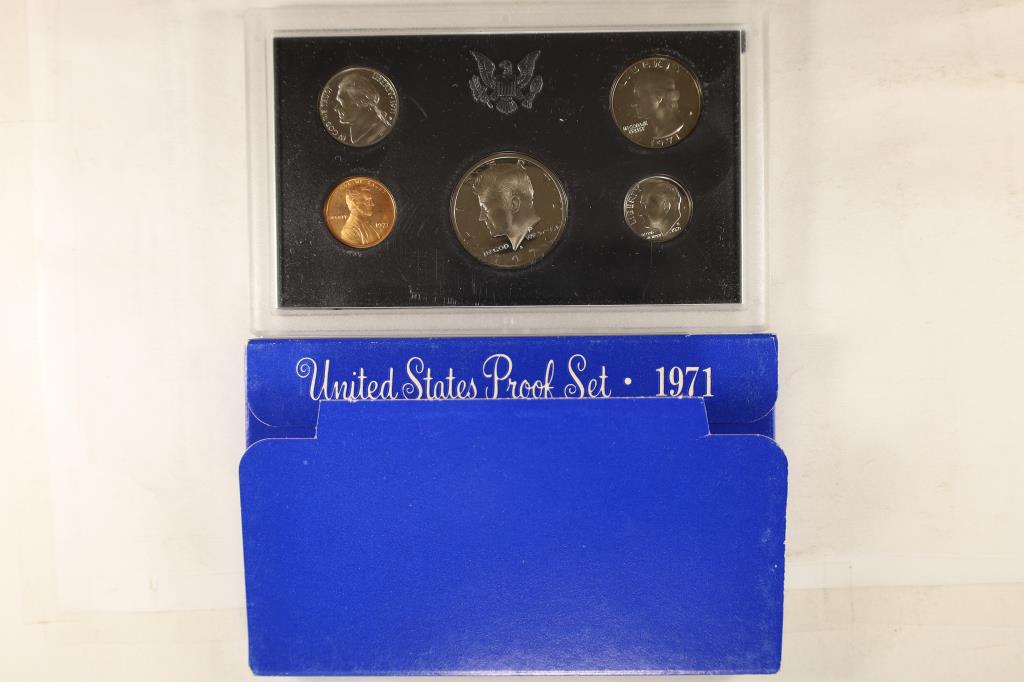 1971 US PROOF SET (WITH BOX) (1 of 2)