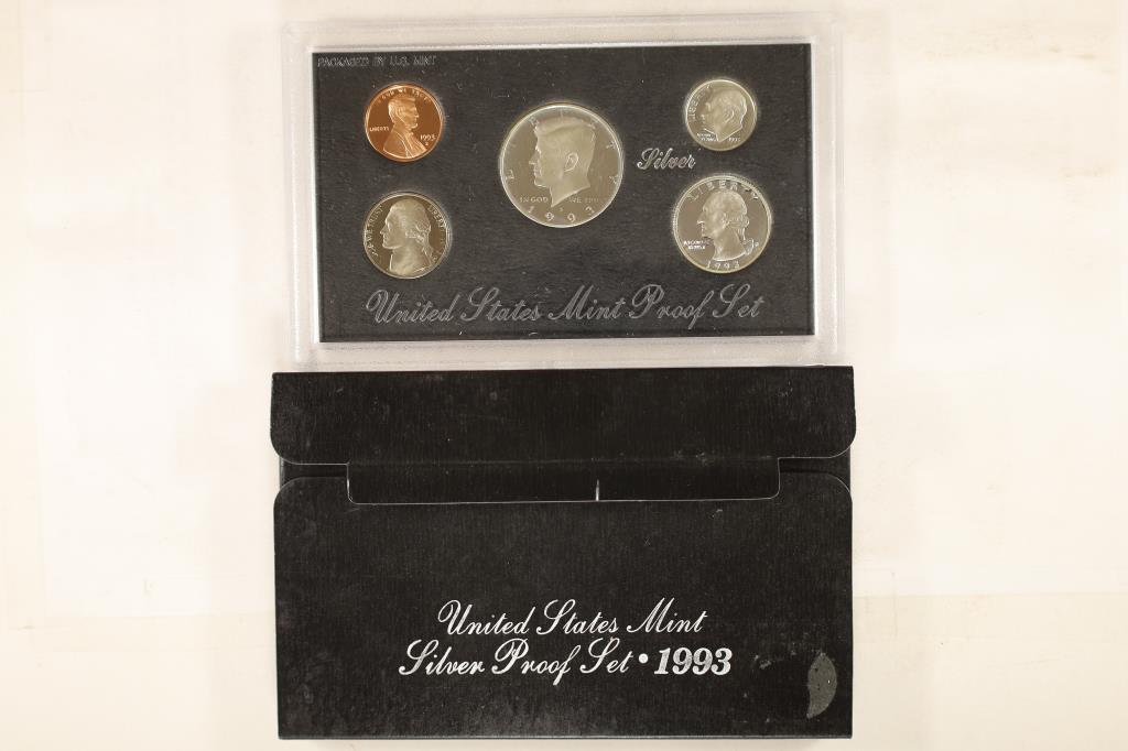 1993 US SILVER PROOF SET (WITH BOX) (1 of 2)