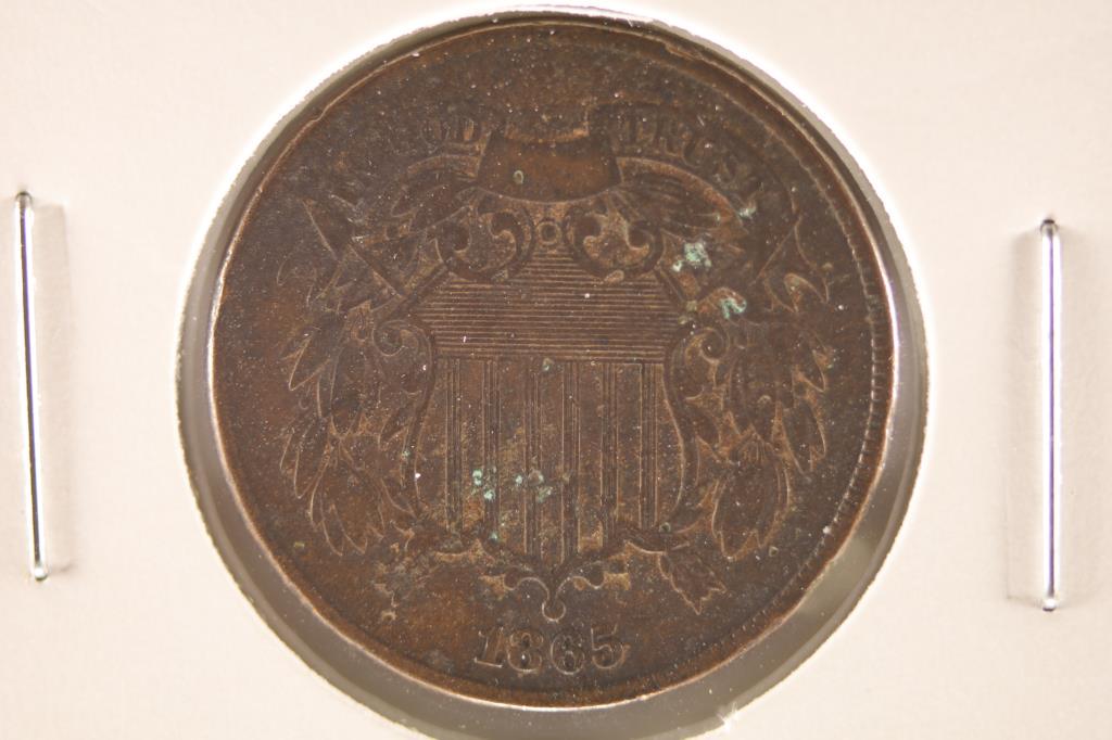 1865 US TWO CENT PIECE (1 of 2)