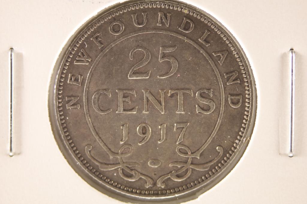 1917-C NEWFOUNDLAND SILVER 25 CENTS (1 of 2)